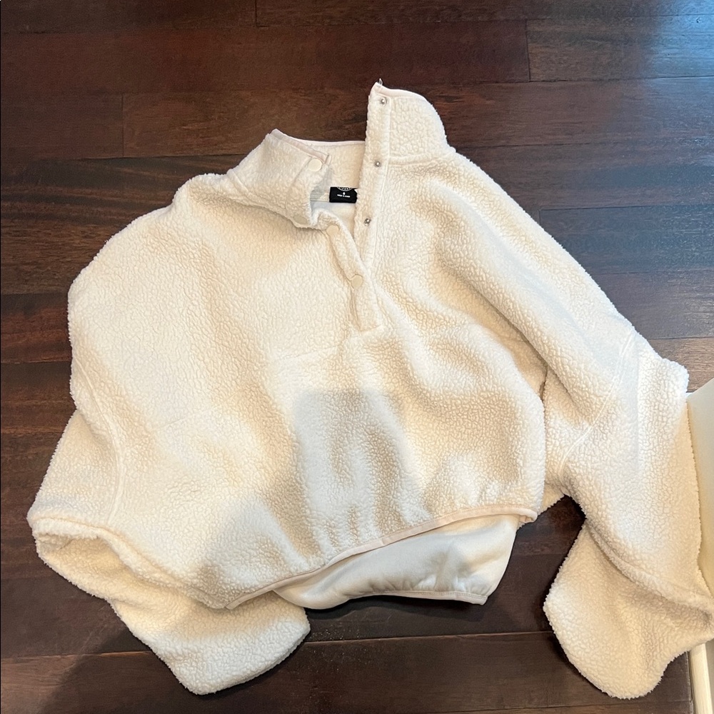 PacSun Off-White Women's Cowl Neck Sweater